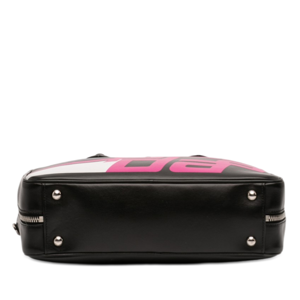 Pre-Loved Prada City Calf Racing Satchel - Picture 3 of 12